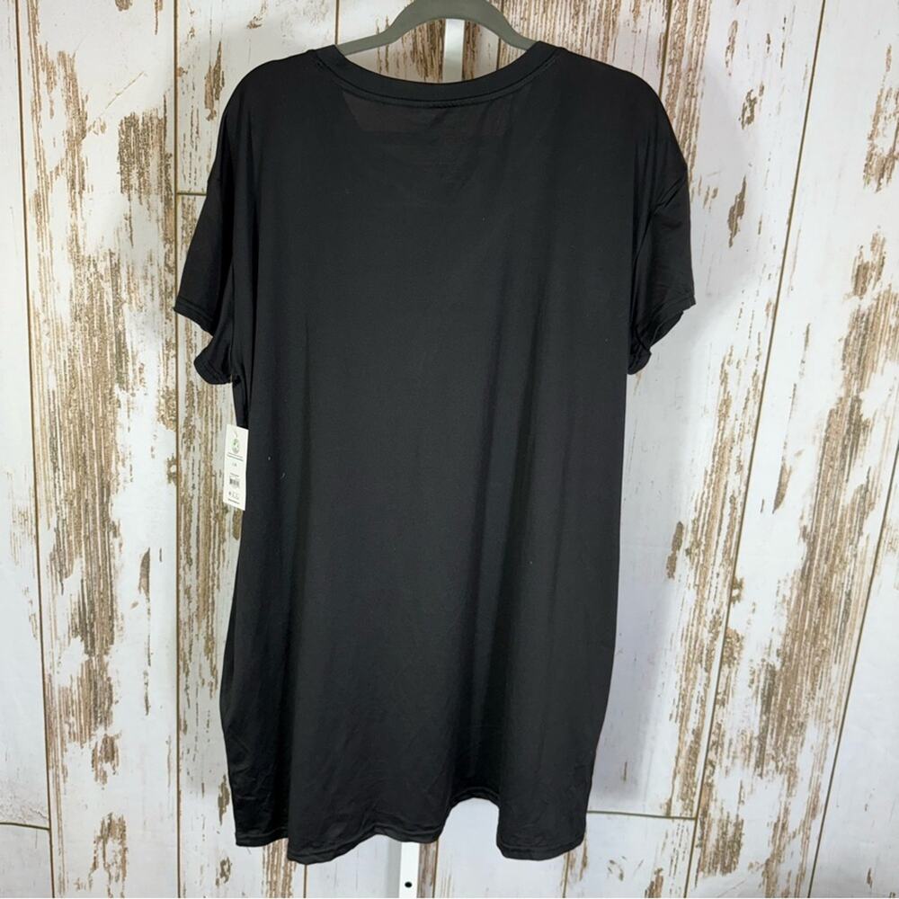 NWT, Joyspun. Black Snowman Graphic Pajama Dress w/Pockets. Size L/XL - Picture 6 of 6